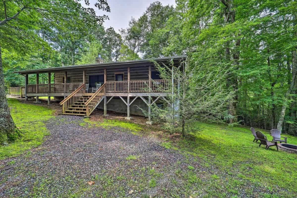 Cozy 'Grey Fox' Cabin Between Boone & Blowing Rock Exterior foto